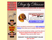 Tablet Screenshot of dogsbydianne.com